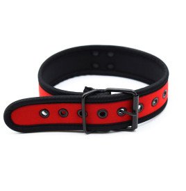 Neoprene Puppy Collar Adjustable Red